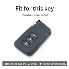 ontto Key Fob Cover fit for Lexus is ES GS LX NX RC RX GS-F is-F RC-F IS200 IS250 IS300 NX300h LX570 RX350 RX450h LS460 LX570 3-Buttons Leather Key Case Keychain Keyring Accessories Red