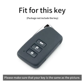 ontto Key Fob Cover fit for Lexus is ES GS LX NX RC RX GS-F is-F RC-F IS200 IS250 IS300 NX300h LX570 RX350 RX450h LS460 LX570 3-Buttons Leather Key Case Keychain Keyring Accessories Red