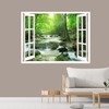 IDEA4WALL Wall Murals for Bedroom Fake Window Forest Removable Wallpaper