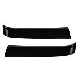 PIT66 Grille Trims Set, Compatible with 2003-2007 Chevy Silverado, LH RH Driver & Passenger Side, 2 Pcs, (Black)