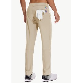 JWM Men's Golf Dress Pant Stretch - 30" Work Business Casual Comfy Trousers Slacks Quick Dry Lightweight with 5 Pockets