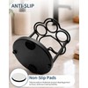 Yigney Toothbrush Holders for bathrooms, Metal Toothbrush Holder Black