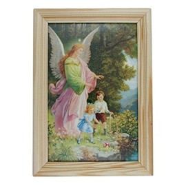MaMeMi Picture "Guardian Angel Siblings on the Abys" [Size 17 x 12 cm]