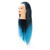 Hair Mannequin Head Colorful Hair Braiding Practice Hairdressing Mannequin Head