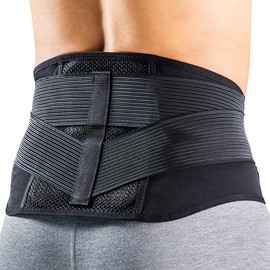 Noble Back Rescue Back Pain Belt, Mesh, Black, Small