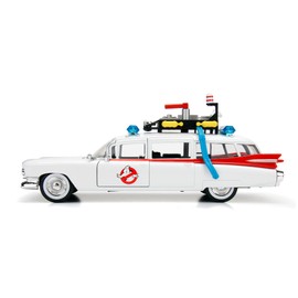 Jada Toys Ghostbuster ECTO-1 1:24 Scale Die-Cast Model Car with Opening Doors, Boot & Bonnet, White