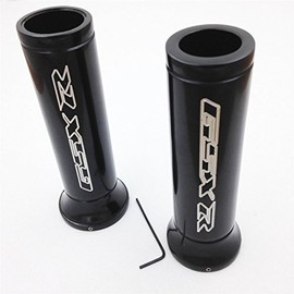 SMT-Custom Handlebar Grips Compatible With Suzuki Gsx-R Gsxr 600 750 1000 Hayabusa Gsxr1300 Blk [B00RW3KAC6]