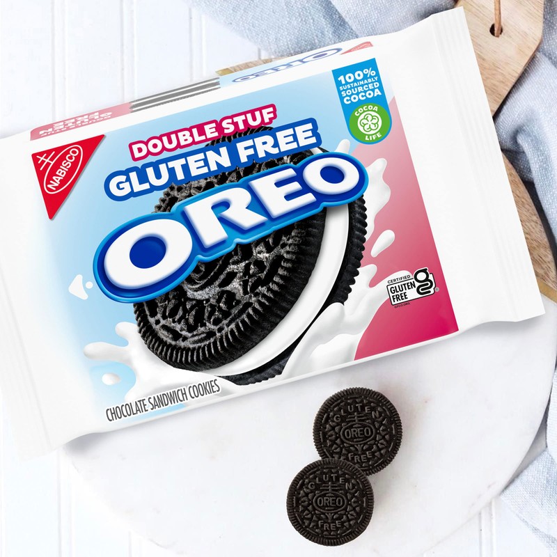 OREO Double Stuf Gluten Free Chocolate Sandwich Cookies, Gluten Free