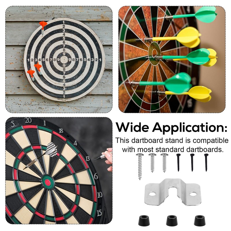 Dartboard Mounting Bracket Set, Dartboard Hanging Kit for Wall Dartboard