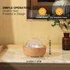 200ml Glass Essential Oil Diffusers for Home, Wood Grain Base