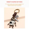 NOELAMOUR Key Chain, Robot, Stylish, Cute, Set of 2, Alloy,