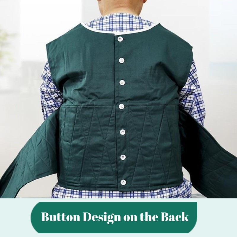 Vest Restraint Suit for Bed or Wheelchair, Anti Fall Bed
