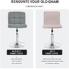 Waterproof Bar Stool Chair Covers, PU Leather Barstools Chair Covers,