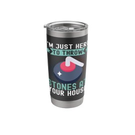 Curling Sport Team Player Curling Coaches Curling Stainless Steel Insulated Tumbler