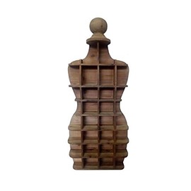 Lady Shaped 36" Wooden Wall Shelf for Home Decoration