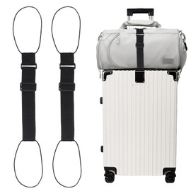 2 Pcs Luggages Straps Suitcases Adjustable Belt Luggage Straps Bag for Add A Bag Luggage Straps for Suitcases Adjustable Elastic Suitcase Belts for Attaching Extra Bag