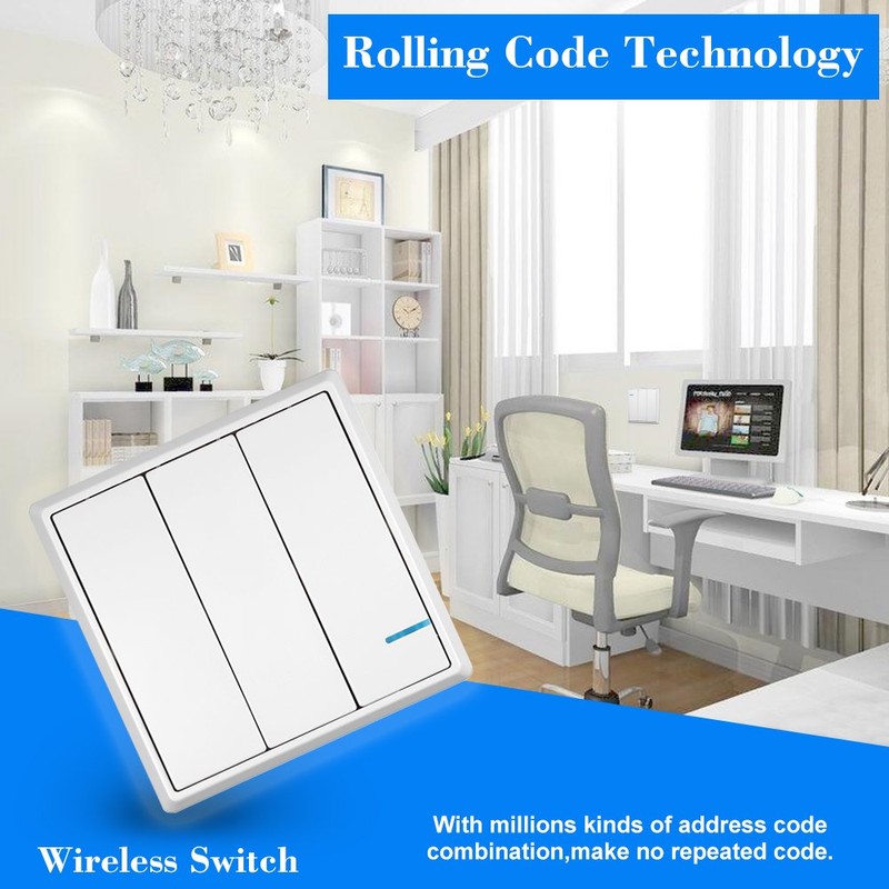 NineLeaf Wireless Lights Switch Kit, Remote Wall Switch Wireless Control