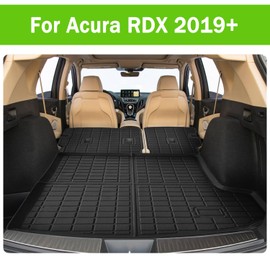 Liizoo Cargo Liner Backrest Mat Fits for Acura RDX 2019-2024 Cargo Mat Liner All Weather TPE Protector Back Seat Cover Accessories
