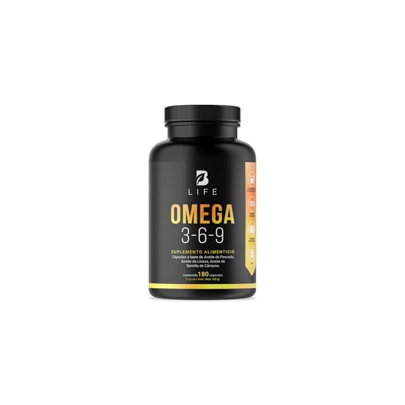 Omega 3-6-9 de 180 Cpsulas con 1000 mg de concentracin