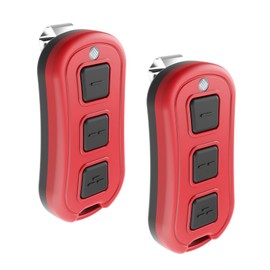 Garage Door Opener Remote for Liftmaster Chamberlain Craftsman Opener with Purple Yellow Red Orange Green Learn Button, Universal for 893MAX 893LM 891LM 890MAX, Keychain or Visor Type, 2 Pack