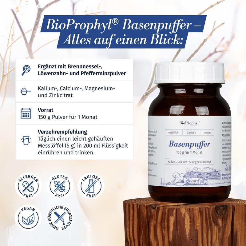 BioProphyl® Base Buffer with Basic Minerals as Citrate - Calcium,
