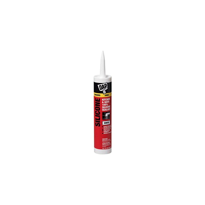 Dap® 08640 Kitchen & Bath 100% Silicone Rubber Sealant, 9.8