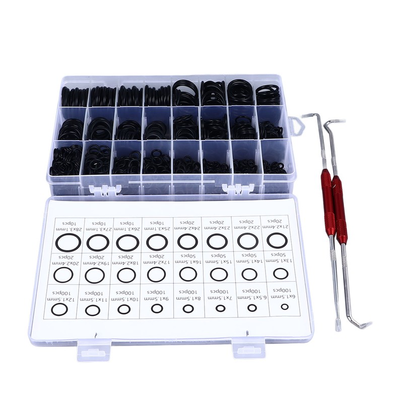 1200Pcs Sealing Ring Set Nitrile Rubber High Temperature Resistant Waterproof