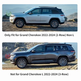 PSLER Fit for Grand Cherokee 2024 2022 2023 (Non L) 5 Seats Mud Flaps Set of 4PCS Mud Guard Kit Splash Guards Mudguards Mudflaps with Hardware Kits Accessory Front and Rear