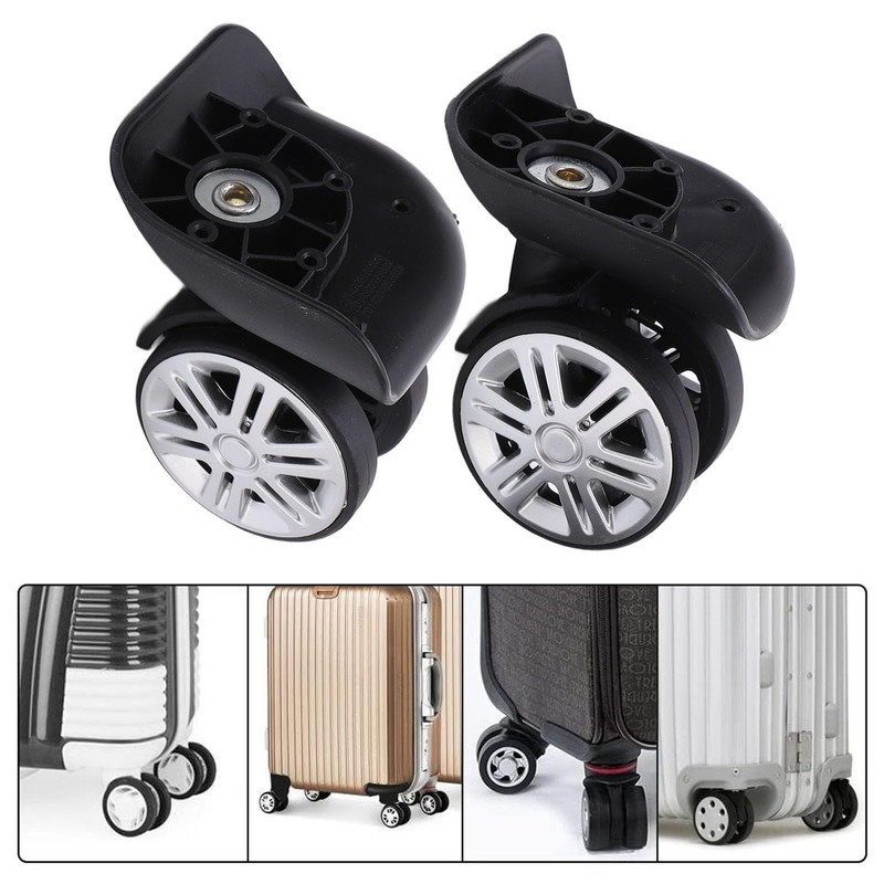 1 Pair A65 Wheels Mute Swivel Suitcase Luggage Samsonite Replacement