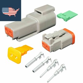 Unbranded 2 Pin Deutsch DT04-2P DT06-2S waterproof electrical connector