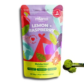 Miaroo- Matcha ceremonial orgánico (limón y frambuesa)  Polvo de matcha japonés auténtico y orgánico certificado                                      