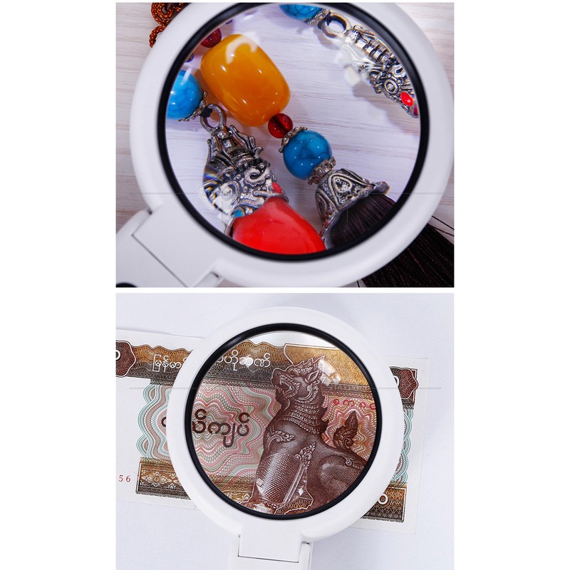 Magnifying Glass LED 5X 11X Magnification Magnifier Lens Adjustable for