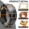 Datanly 6 Pack Adjustable Snow Tire Chains for Tire Width