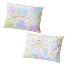 Nishikawa Sanrio Characters LH63122072 Children's Pillow, 14.6 x 10.6 inches (37 x 27 cm), Washable, Includes Removable Cover, Fits Children's Heads, Yellow