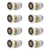 8Pcs Shower Door Rollers Sliding Wheels Pully Parts Fixing Replacement