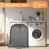 Pack of 2 Laundry Bags Travel, Waterproof Dirty Laundry Laundry