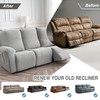 Gennia Waterproof Recliner Sofa Cover,Stretch Reclining Couch Covers with Pockets,Washable