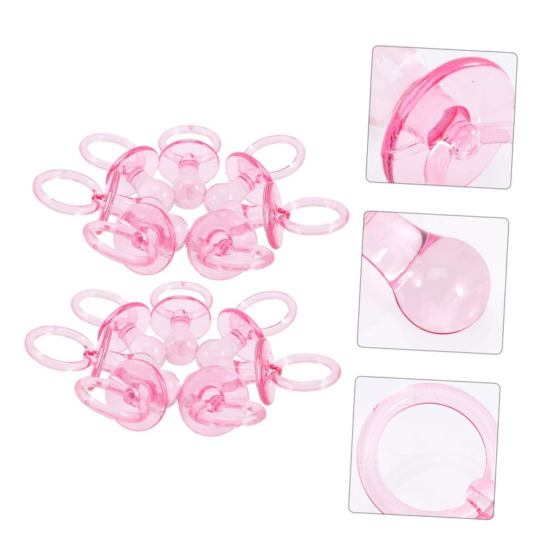 CORHAD 20Pcs Mini Plastic Pacifiers Unique Party Favors for Showers