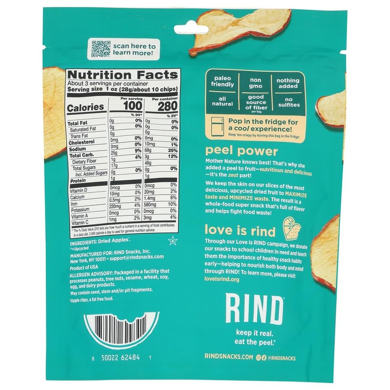 RIND Crispy Apple Chips, 2.7 OZ