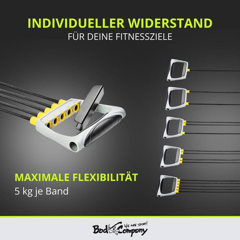 Pro 5–Way Adjustable Chest Expander / traction force: 25 Kg