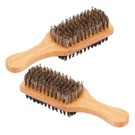FOMIYES Beard Grooming Kit 2pcs Styling Comb for Men Brush Gentle Bristles Travel Size