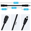 YINGAYOU DC Power Extension Cable 5.5mmx2.1mm 18AWG DC Cable Male