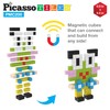 PicassoTiles 0.5” Pixel Magnetic Puzzle Cube 200 Piece Mix &