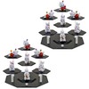 LUOBAO Acrylic Display Risers,Display Riser,Cupcake Display Stand Steps, Organizer Shelf