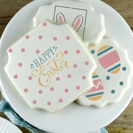 Easter Cookie Stencils | 3 Sheet Value Bundle | for Cookies, Cup Cakes, Cards, Paper, Fabric | Airbrushing, Frosting | Foodgrade and Fun for All Ages.
