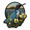 Yoonek Graphics Minnesota Loon and Lady Slipper Decal Sticker 1553Custom4