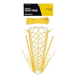 StringKing Women’s Tech Trad Lacrosse Pocket Complete Kit (Yellow)