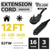 YOJOE - Cable de extensión de enchufe plano de 12
