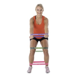 Pure2Improve - Body Shaper Bands Set [3 Pieces], Resistance Bands Men Women Home Workout with Three Resistance Levels [Light, Medium, Heavy], Includes Carry Bag