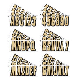 Hardline Products Series 320 Factory Matched 3-Inch Boat & PWC Registration Number Kit, Brown/Black - BRBLK320